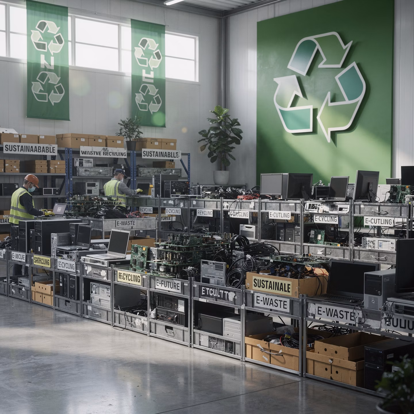 Planta de reciclaje tecnológico y disposición responsable de equipos